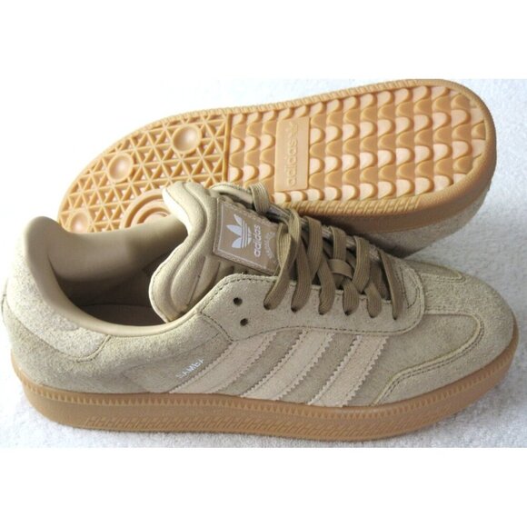 Adidas Men's Samba XLG Suede Sneakers Cardboard Beige Gum Sizes NIB JI3196 - Picture 2 of 5